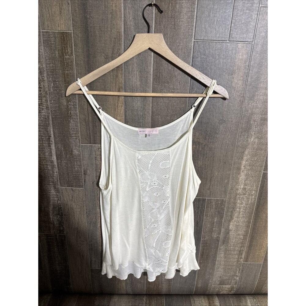Dennise‎ By Dennise Collin’s White Spaghetti Strap Tank top